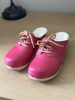VERKA Women's Wooden Clogs from Sweden - ROSETT